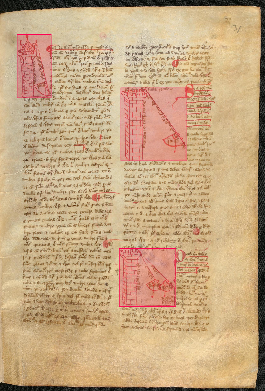 Geometry manuscript with angle calculations