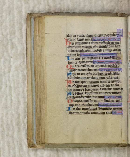 Ornamented end of line in a manuscript