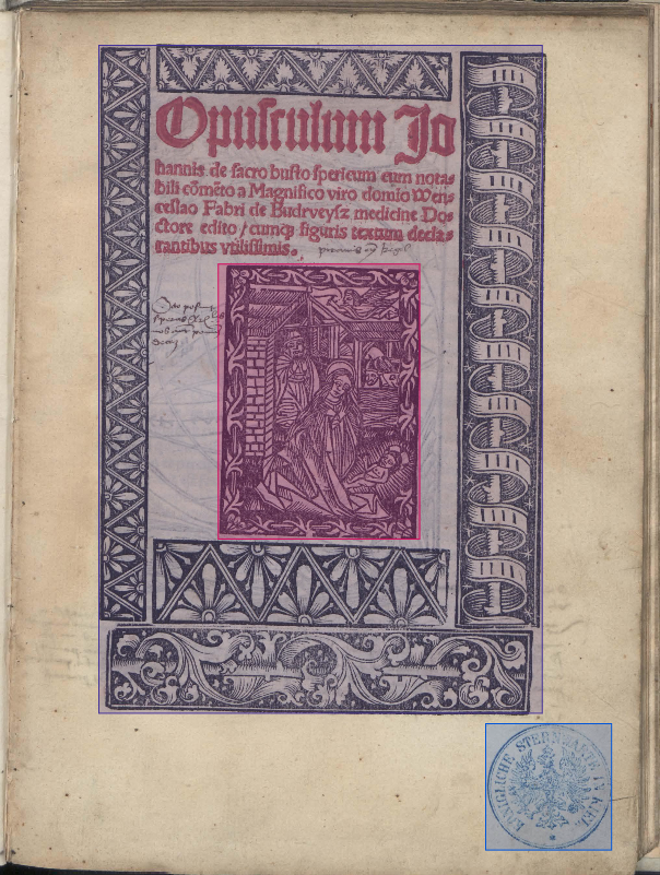Ornament annotation overlapping many other elements